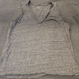 Madewell Gray Sleeveless Tank Top